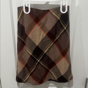 Talbots Multicolor Plaid Pencil Skirt Size 8